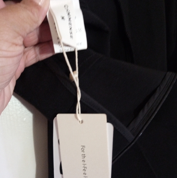 Commense black cropped wide leg pants women size medium NWT - Picture 5 of 8